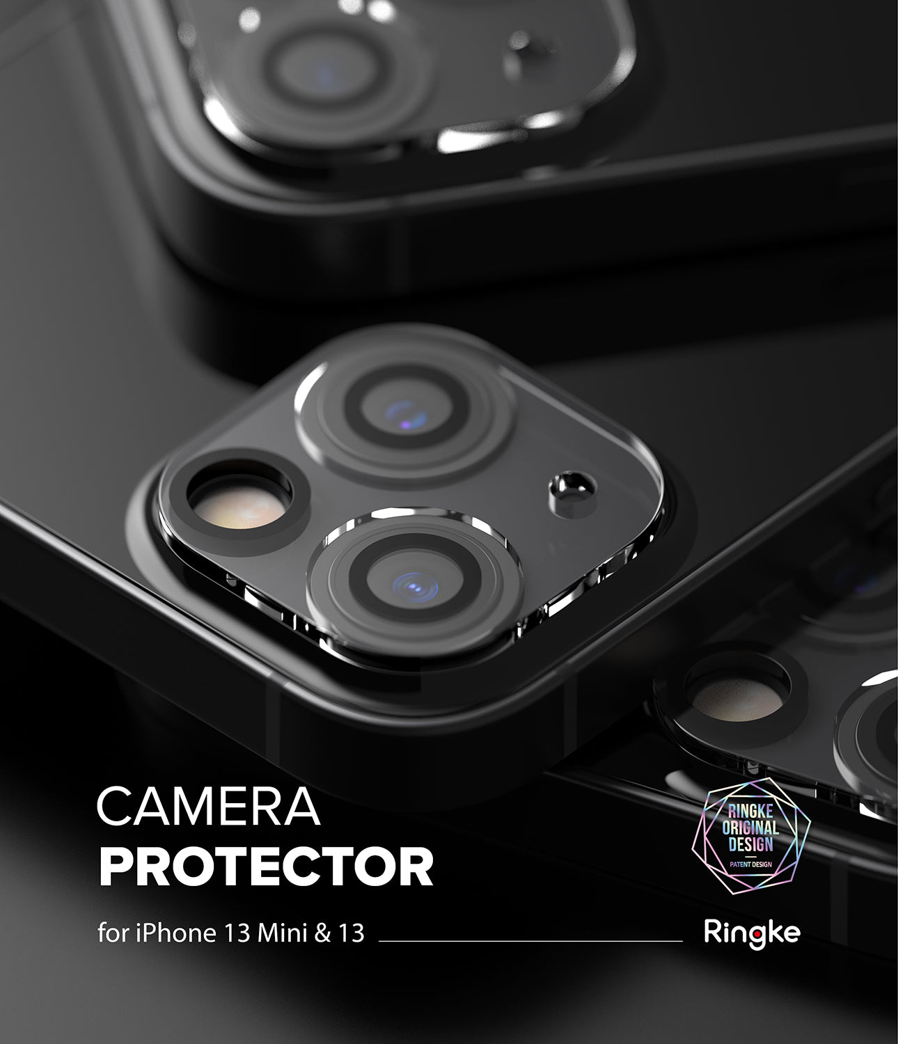 Imak Black Glass Camera Lens Protector for iPhone 13 mini