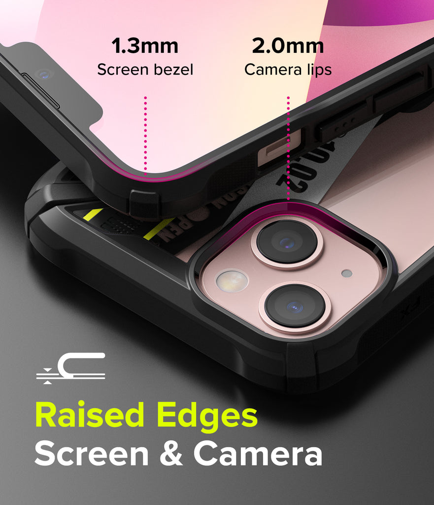 iPhone 13 Case | Fusion-X Design - Raised Edges. Screen & Camera
