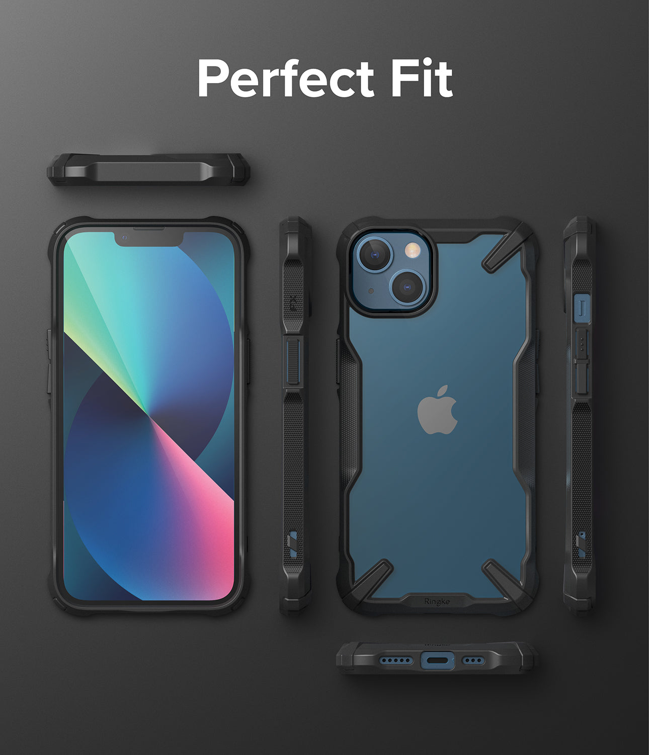 Ringke Fusion-X - Funda compatible con iPhone 13 Pro Max, parte trasera  dura transparente, resistente, a prueba de golpes, funda protectora  avanzada