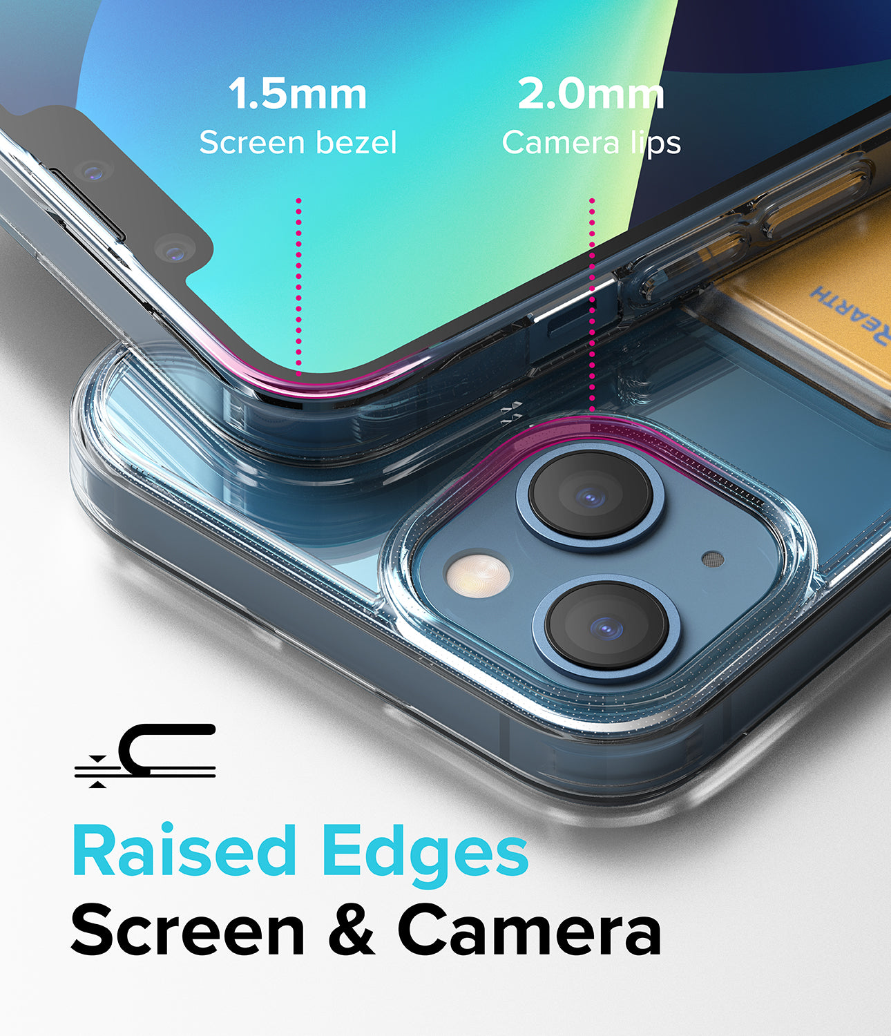 iPhone 13 Case | Fusion Card - Raised Edges. Screen & Camera