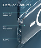 iPhone 13 Case | Fusion Magnetic - Detailed Features. Lanyard hole on each side. Hard Polycarbonate. Soft TPU