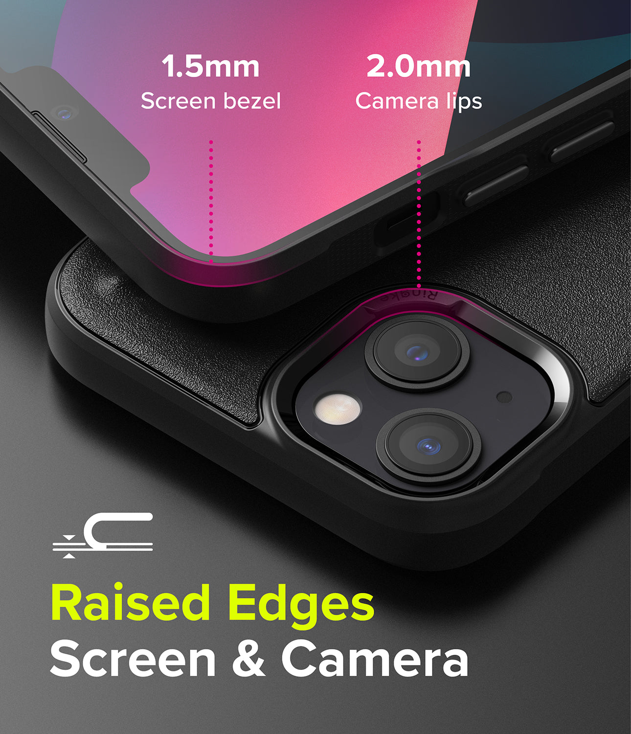 iPhone 13 Case | Onyx - Raised edges. Screen & Camera