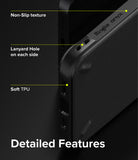 iPhone 13 Case | Onyx - Non-slip texture. Lanyard hole on each side. Soft TPU