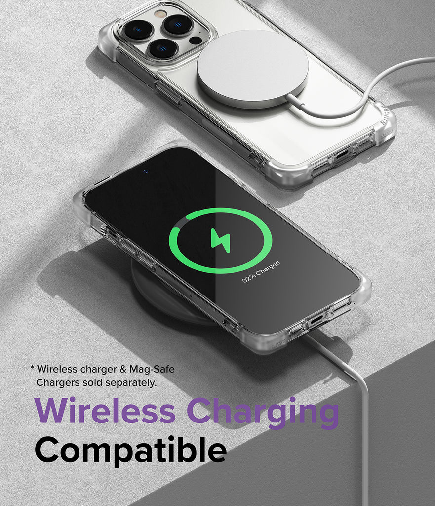 Wireless Charging Compatible - Wireless charger & Mag-Safe Chargers sold separately.