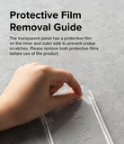 iPhone 14 Pro Max Case | Fusion Matte - Clear - Protective Film Removal Guide. The transparent panel has a protective film on the inner and outer side to prevent undue scratches. Please remove both protective films before use of the product.