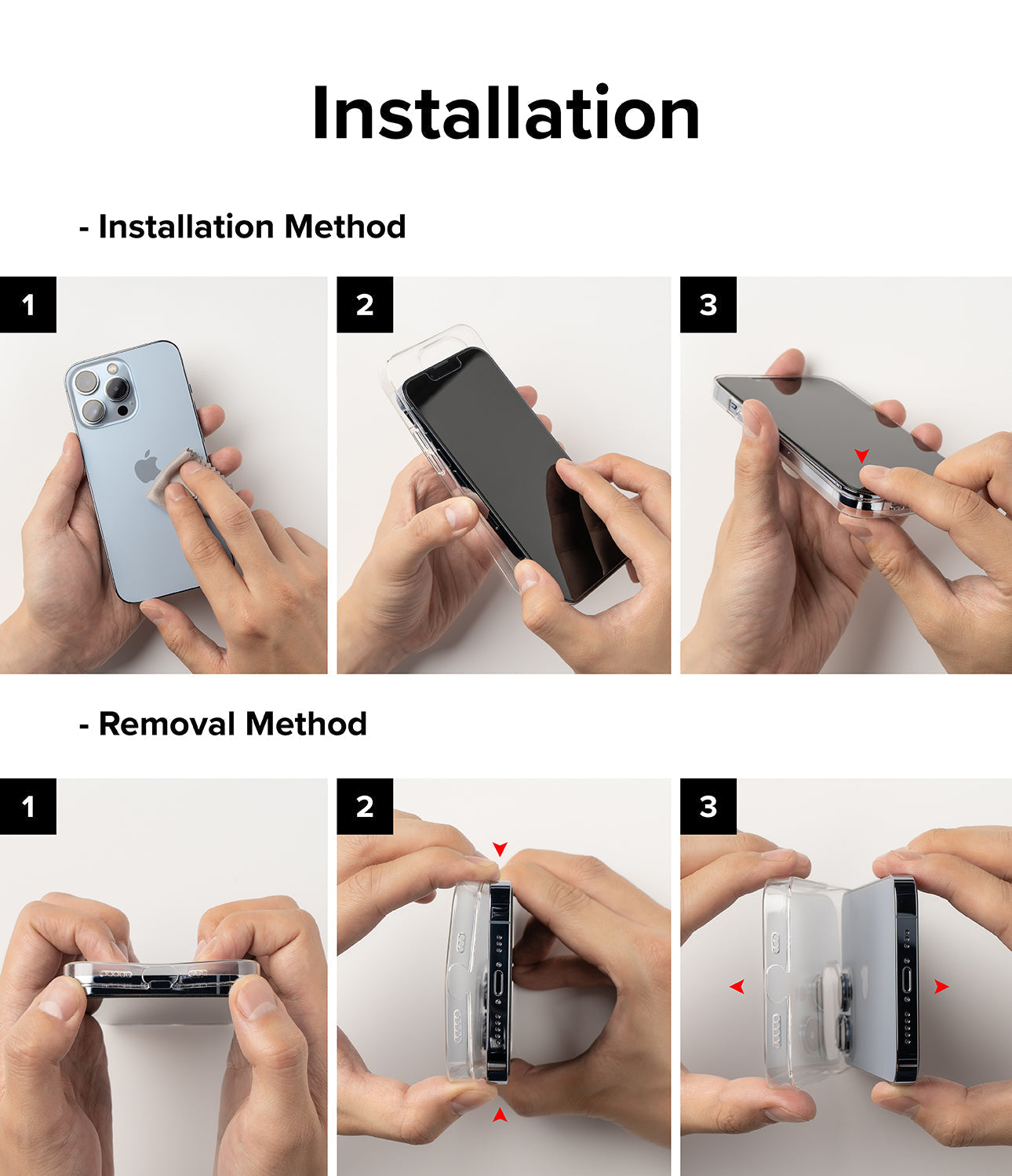 iPhone 14 Pro Case | Slim - Installation and removal methods.