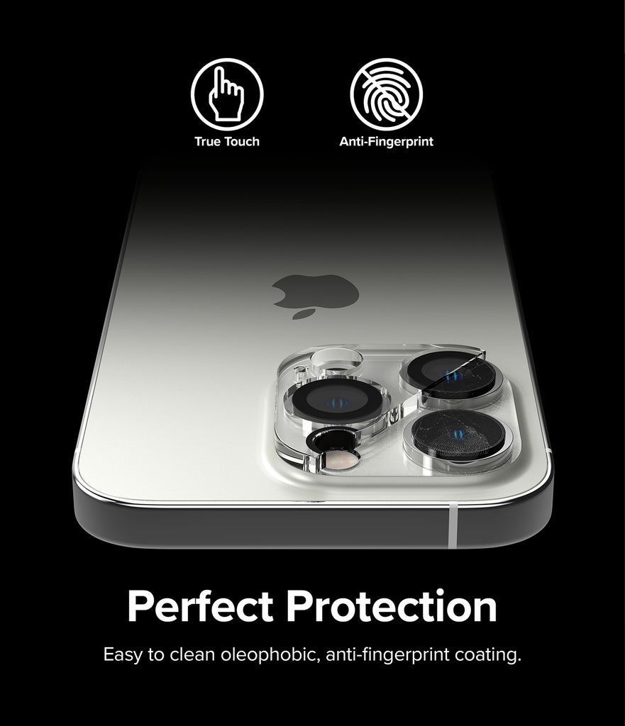 iPhone 14 Pro Max / 14 Pro | Camera Protector Glass [3 Pack] - Perfect Protection. Easy to clean oleophobic, anti-fingerprint coating.
