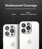 iPhone 14 Pro Max / 14 Pro | Camera Protector Glass [3 Pack] - Shatterproof Coverage. Prevents injury caused by glass shards upon impact.