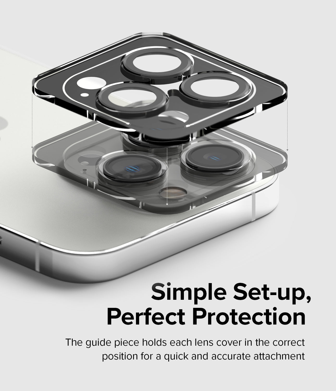 iPhone 14 Pro Max / 14 Pro | Camera Lens Frame Glass - Simple set-up, perfect protection.