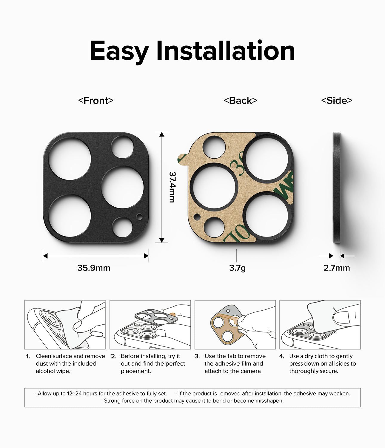 iPhone 14 Pro Max / 14 Pro | Camera Styling - Easy installation