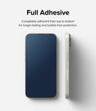 iPhone 14 / 13 Pro / 13 Screen Protector | Full Cover Glass - Full Adhesive. Completely adherent from top to bottom for longer-lasting and bubble-free protection.