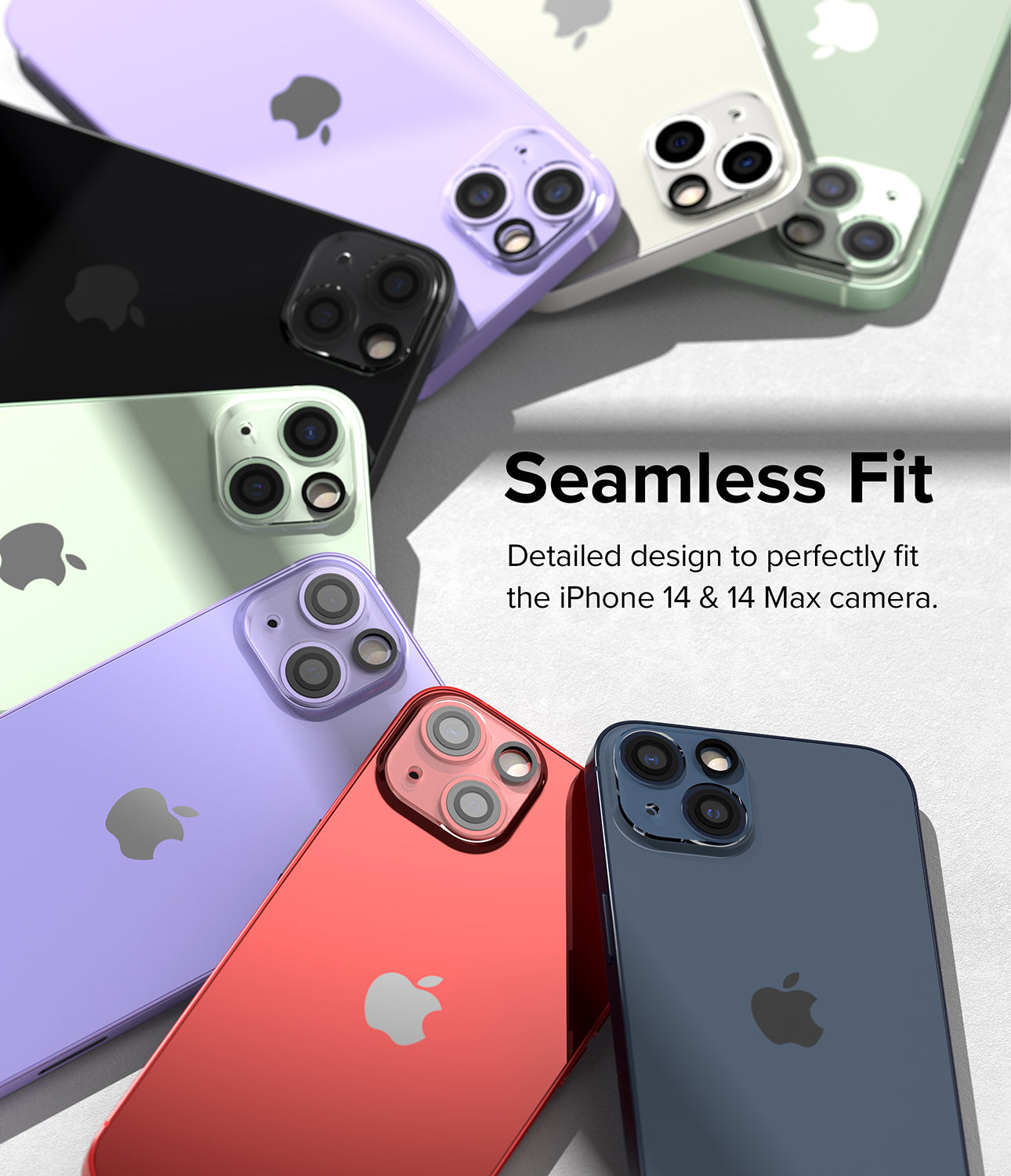iPhone 14 Plus / 14 | Camera Protector Glass [3 Pack] - Seamless Fit. Detailed design to perfectly fit the iPhone 14 & 14 Max camera.