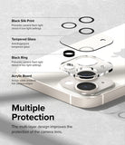 iPhone 14 Plus / 14 | Camera Protector Glass [3 Pack] - Multiple Protection. The multi-layer design improved the protection of the camera lens.