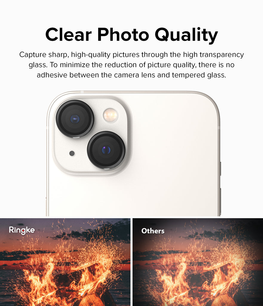 iPhone 14 Plus / 14 | Camera Lens Frame Glass - Clear Photo Quality