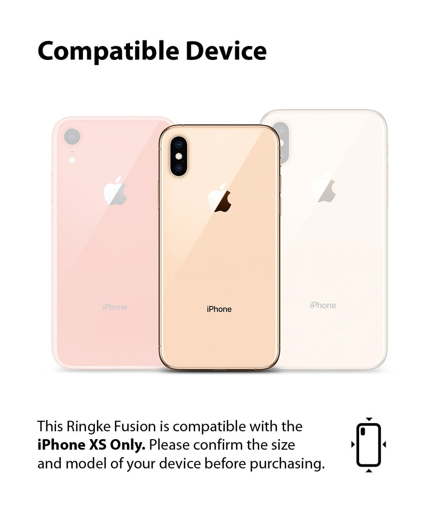 ringke fusion matte for apple iphone xs case cover device compatibility