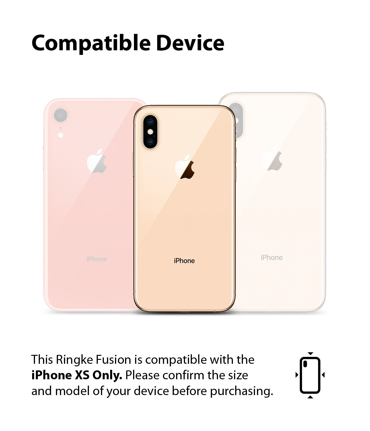 ringke fusion matte for apple iphone xs case cover device compatibility