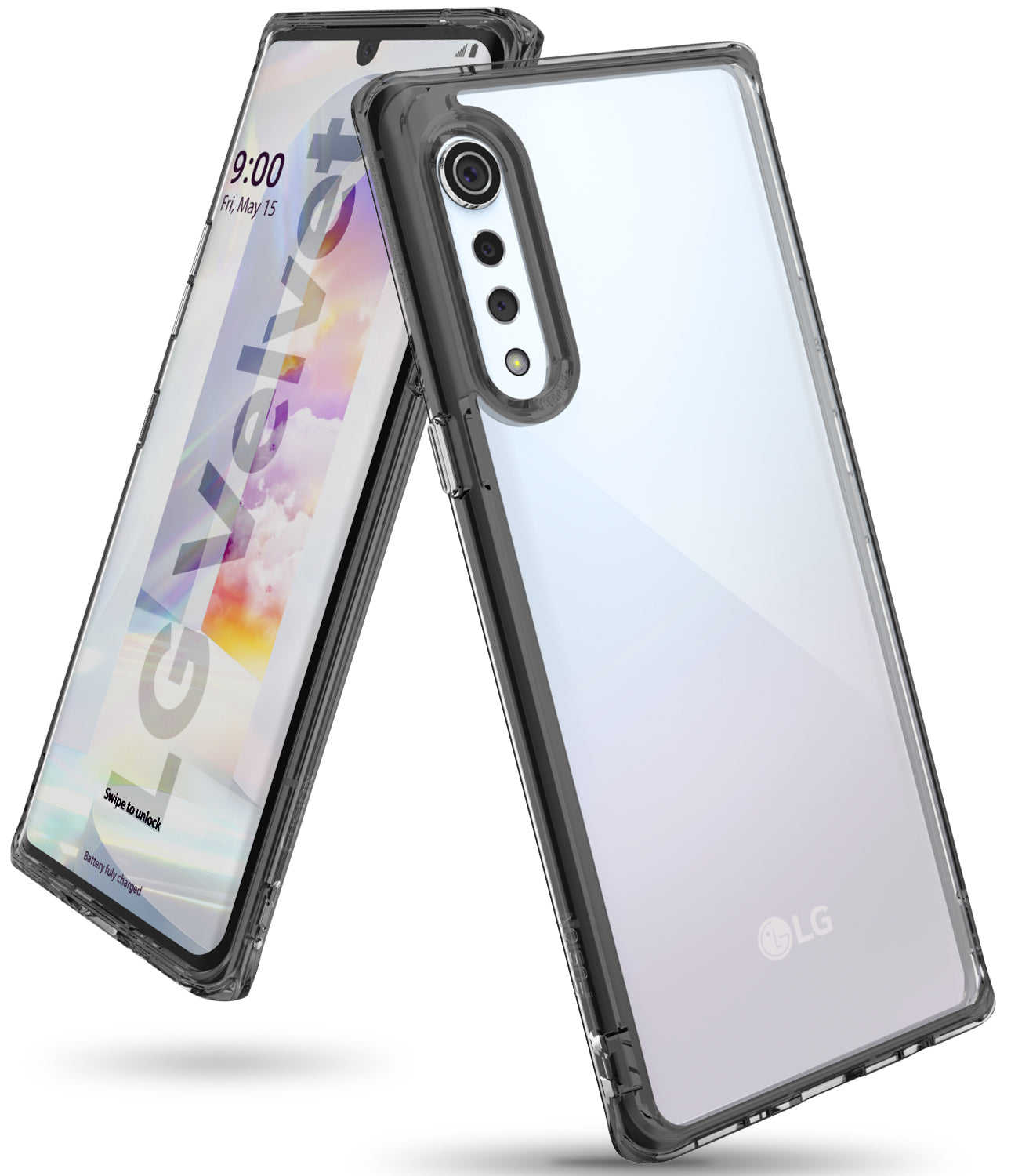 LG VELVET CASE - RINGKE FUSION SMOKE BLACK