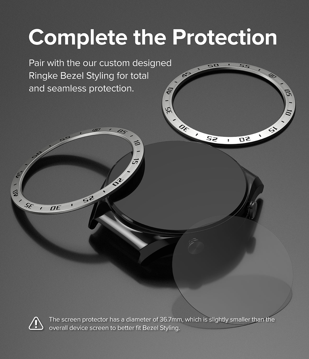 Xiaomi Watch S1 46mm | Glass for Bezel Styling [4P] - Ringke Official Store