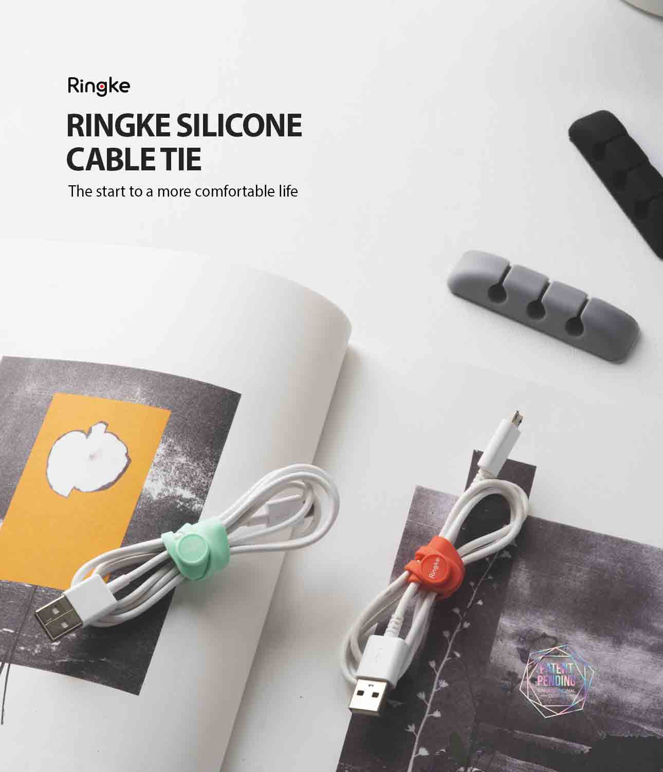 Ringke Cable Tie Silicone (15 Pack)
