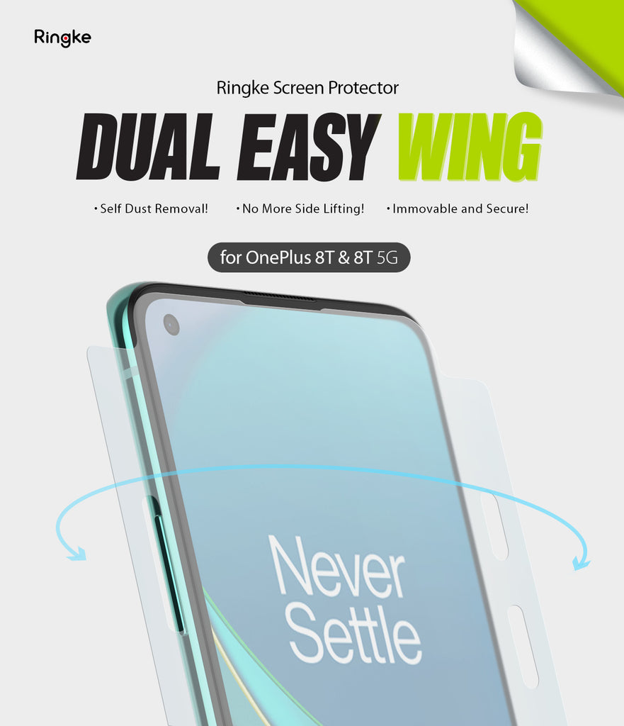 OnePlus 8T / 8T Plus 5G Screen Protector | Dual Easy Film Media 1 of 15