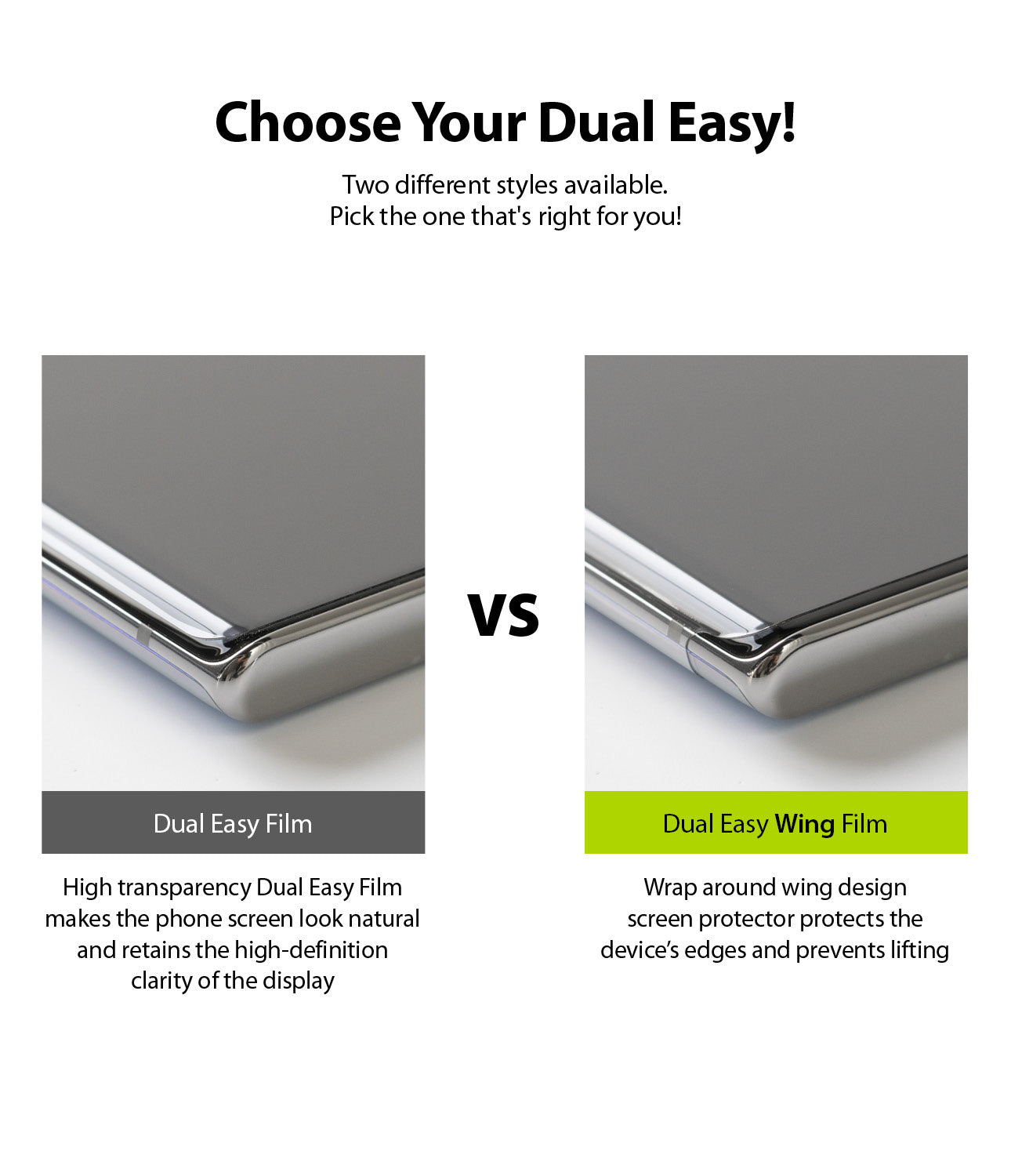 choose your dual easy film
