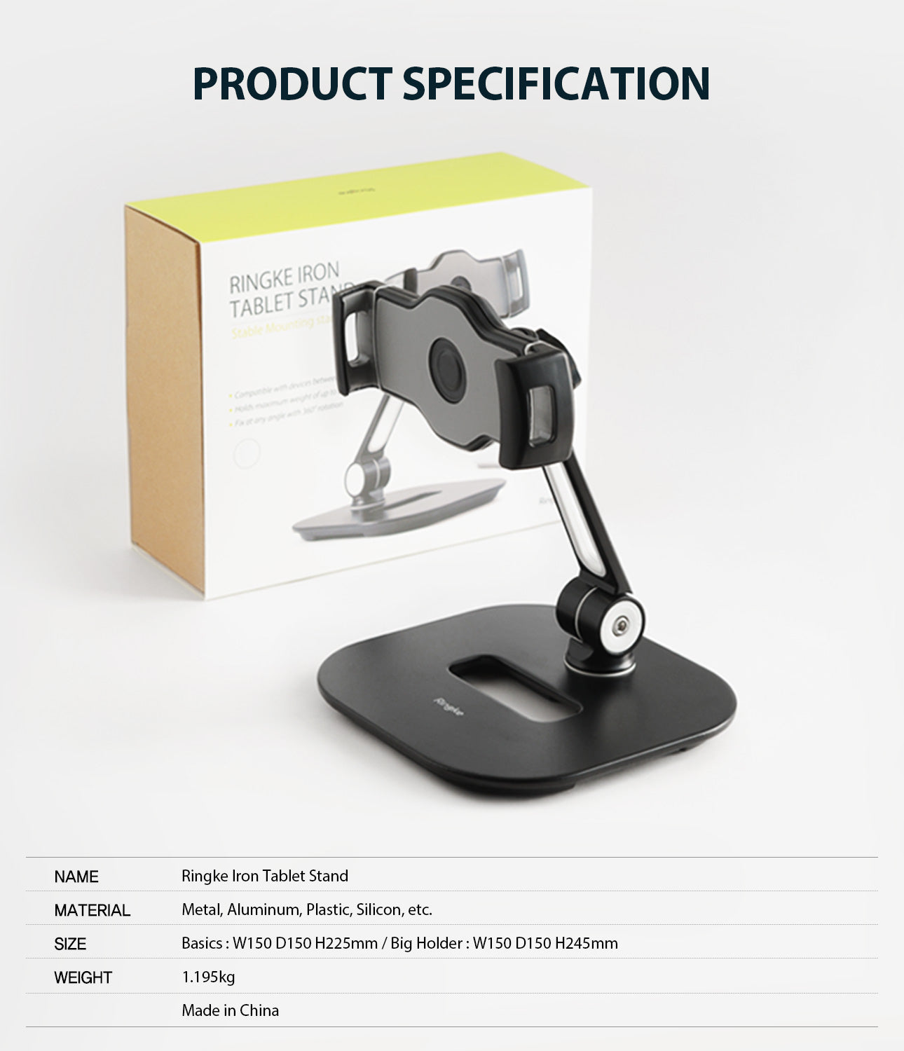 Iron Tablet Stand - Ringke Official Store