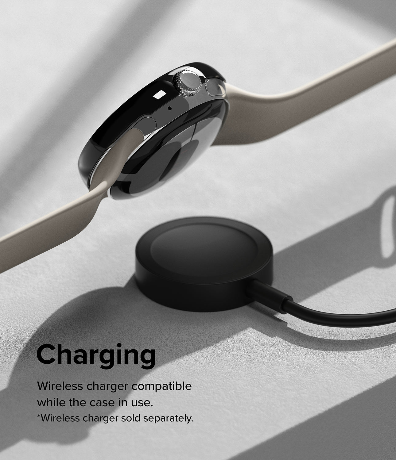Charging - Wireless charger compatible while the case in use. *Wireless charger sold separately.