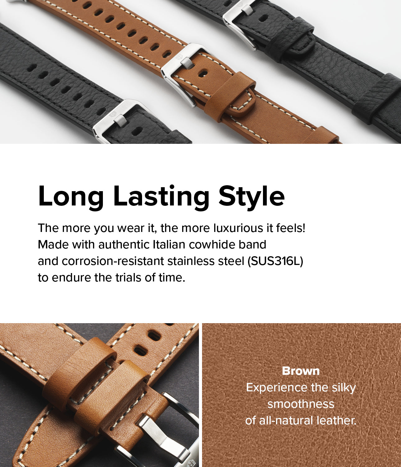 Google Pixel Watch  Leather One Classic Band - Ringke Official Store