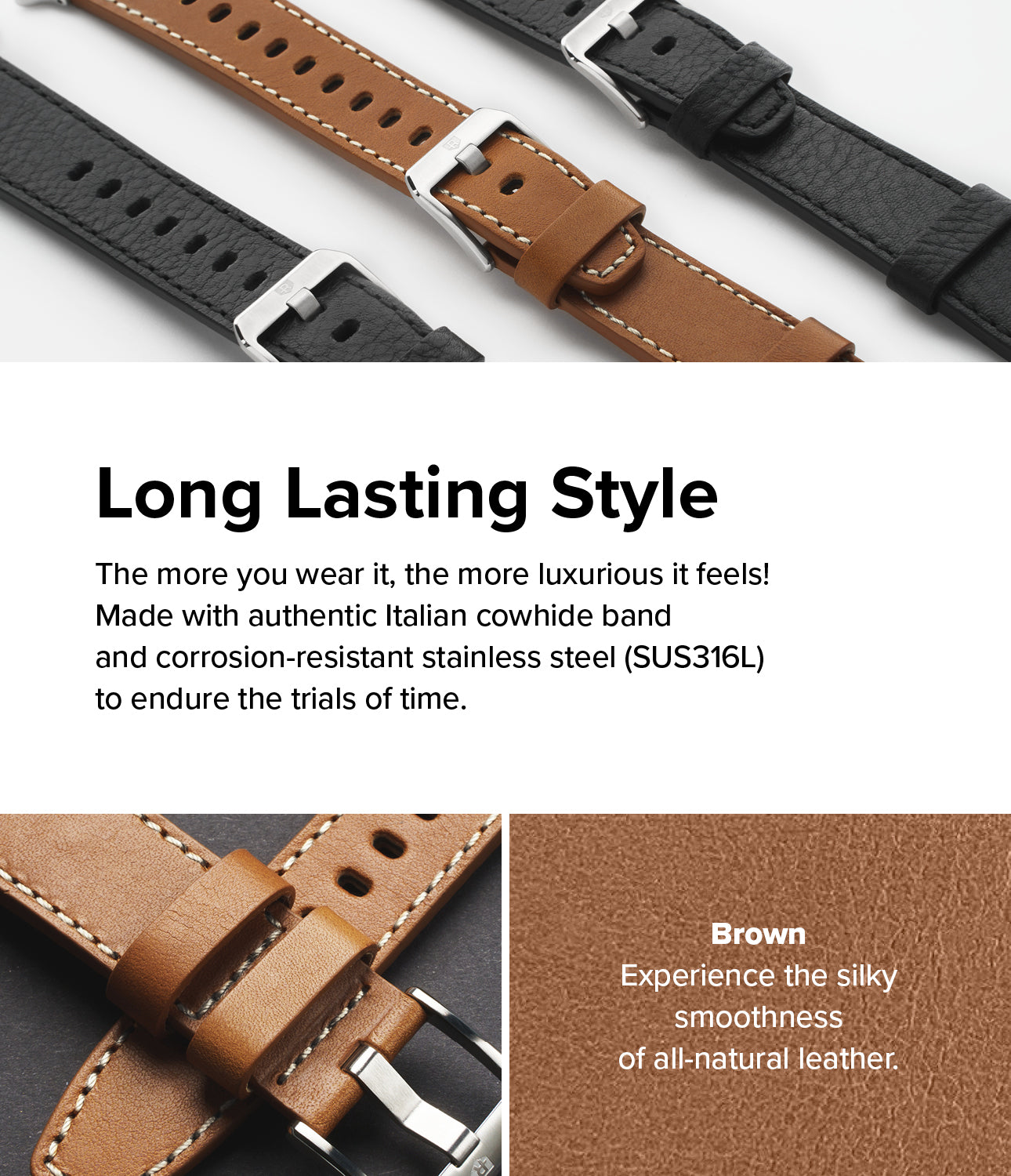 Google Pixel Watch Leather One Classic Band
