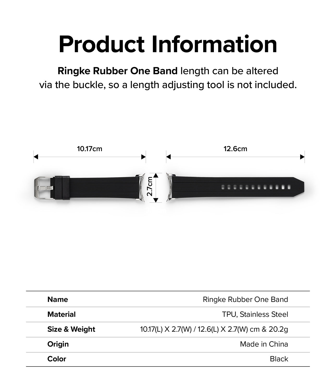 Google Pixel Watch | Rubber One Band
