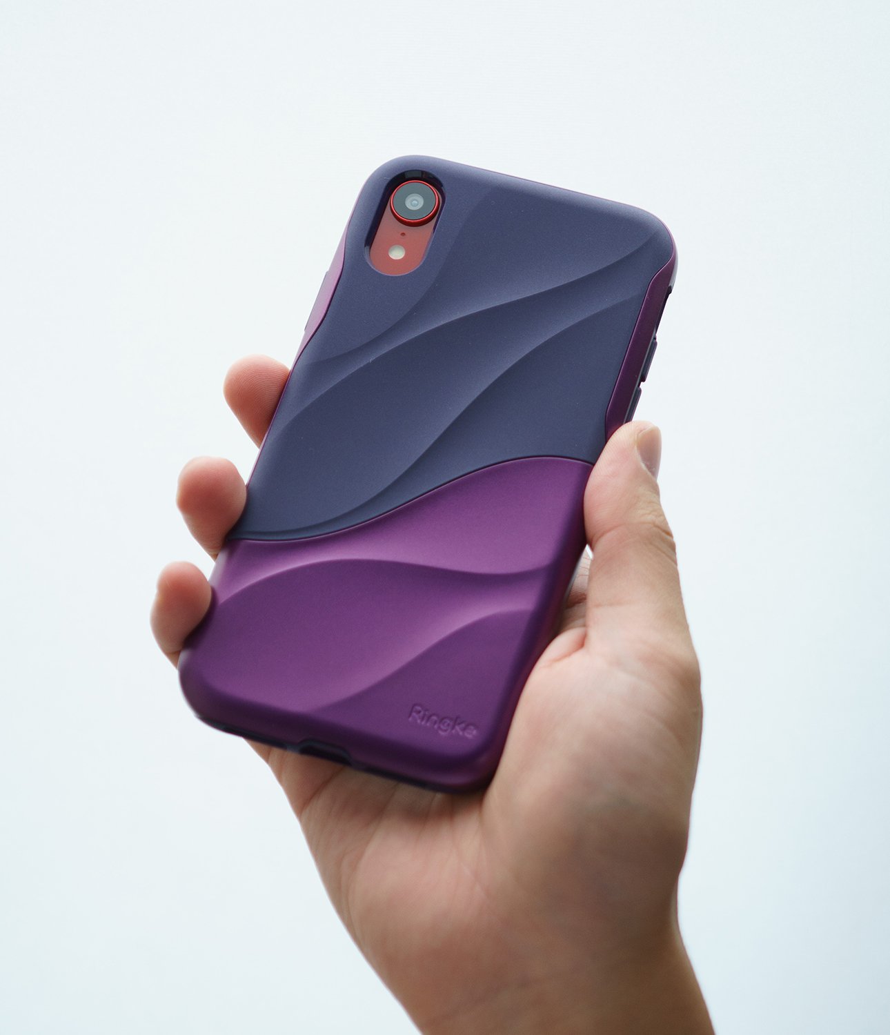 ringke wave for iphone xr case cover main metallic purple grip