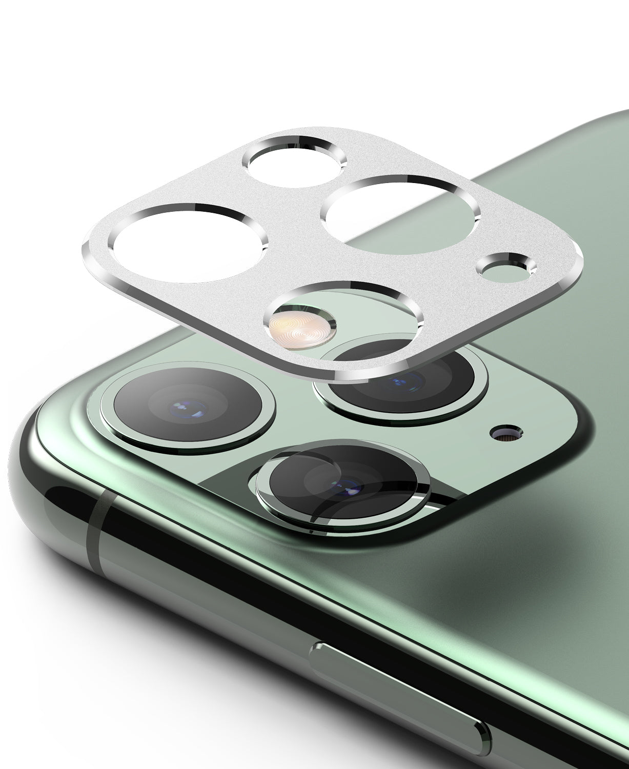 apple iphone 11 pro / iphone 11 pro max camera protector - ringke camera styling silver
