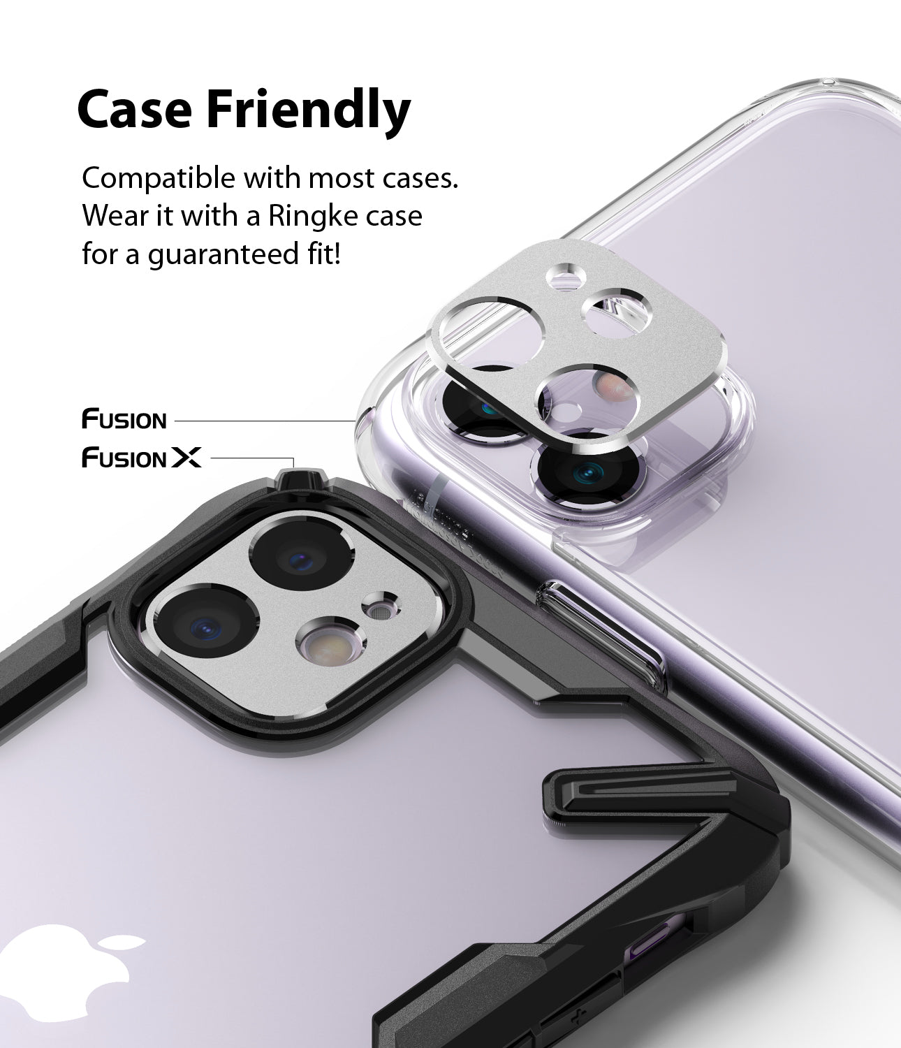 compatible with most cases. Wear it with a ringke case for a guarenteed fit