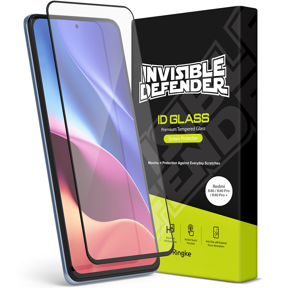 ringke invisible defender tempered glass screen protector for Poco F3 / Redmi K40 / K40 Pro / K40 Pro+