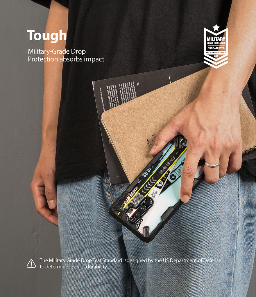 military-grade drop protection absorbs impact