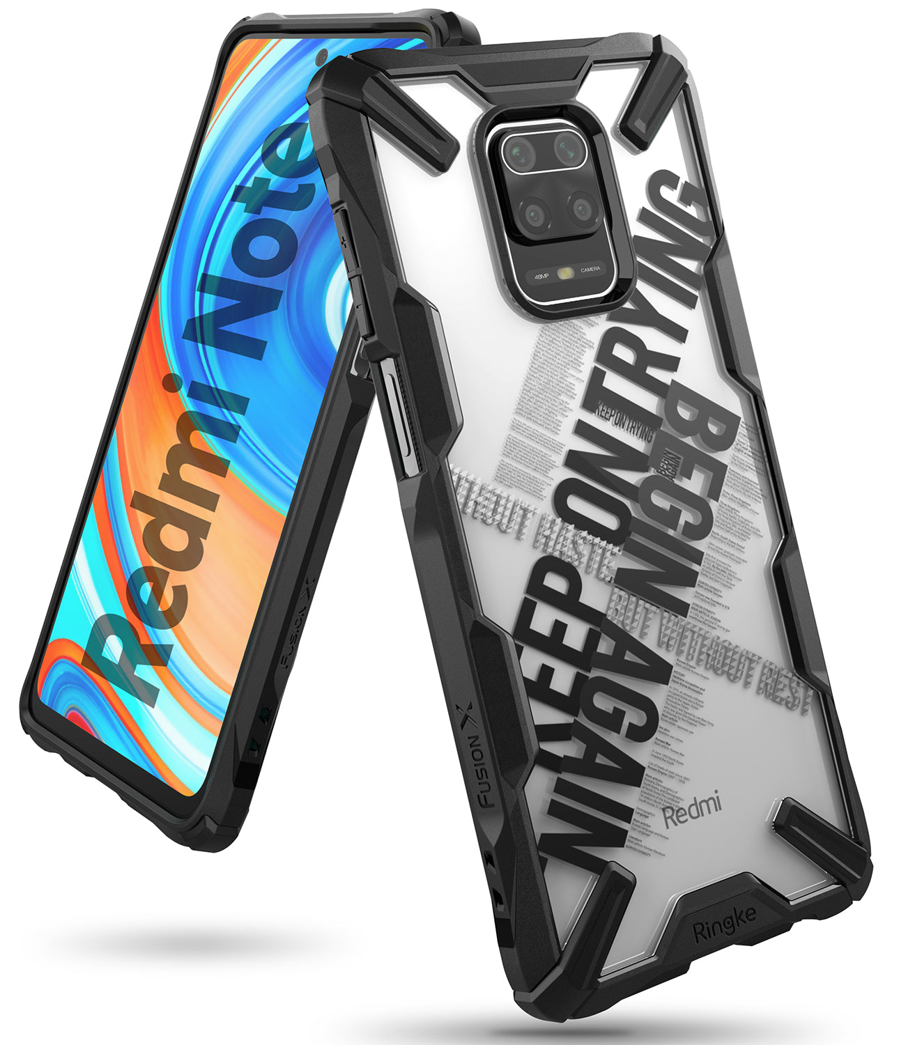 xiaomi redmi note 9s / 9 pro / 9 pro max case - ringke fusion-x design 02. cross