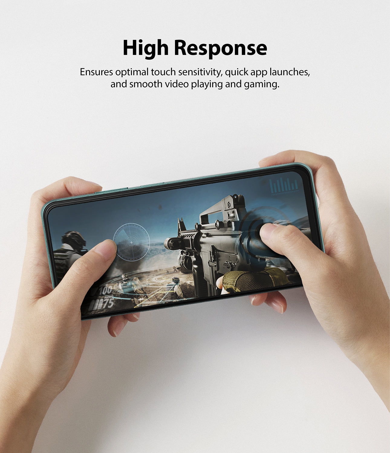 high response ensures optimal touch sensitivity, quick app launching, and smooth video playing