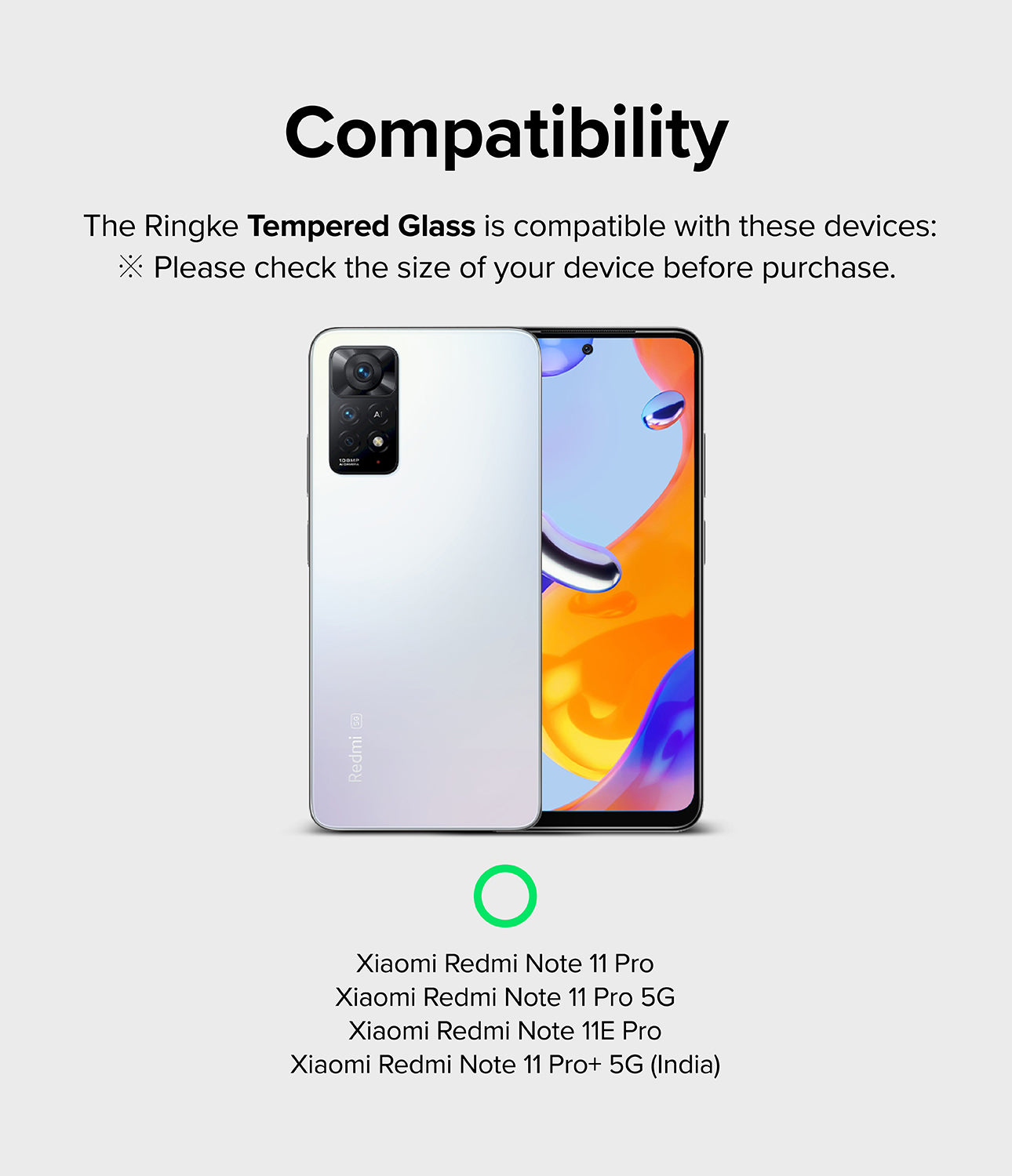 Redmi Note 11 Pro / 11 Pro 5G Screen Protector [2P] | Invisible Defender - Ringke Official Store