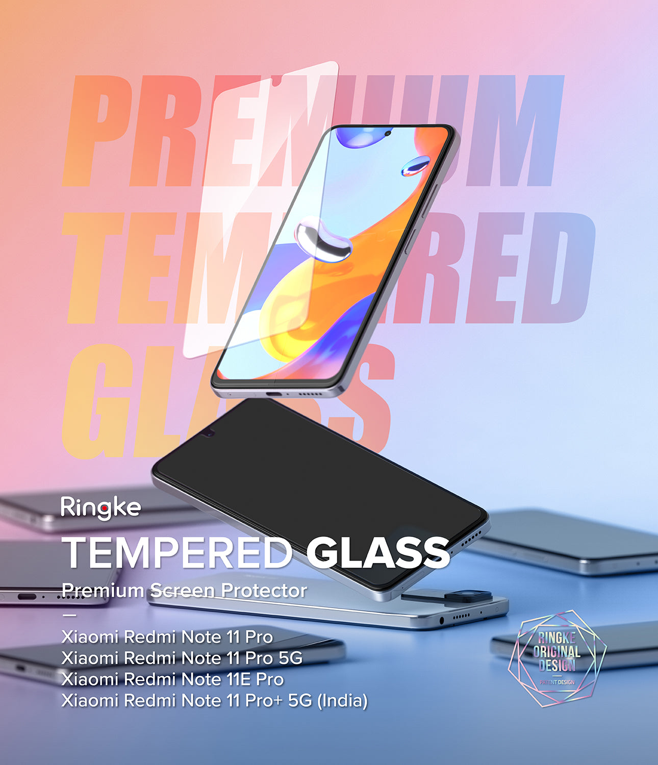 Redmi Note 11 Pro / 11 Pro 5G Screen Protector [2P] | Invisible Defender - Ringke Official Store