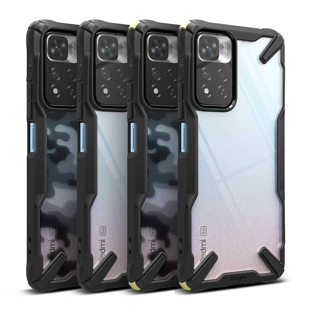 Redmi Note 11 Pro / 11 Pro Plus / 11i / 11i HyperCharge Case | Fusion-X Plus | Black / Camo Black