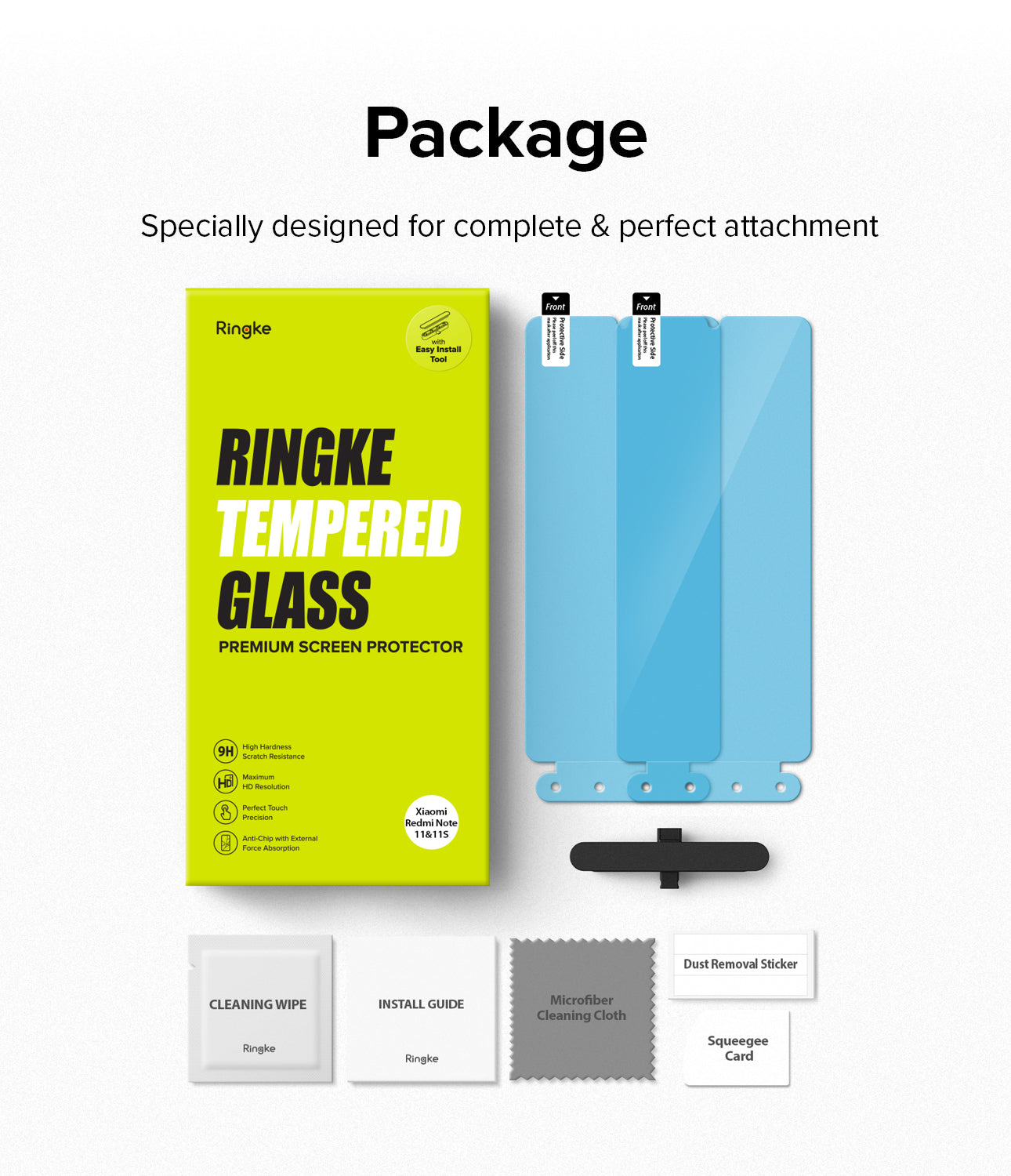 Redmi Note 11 / 11S Screen Protector [2P] | Invisible Defender - Ringke Official Store