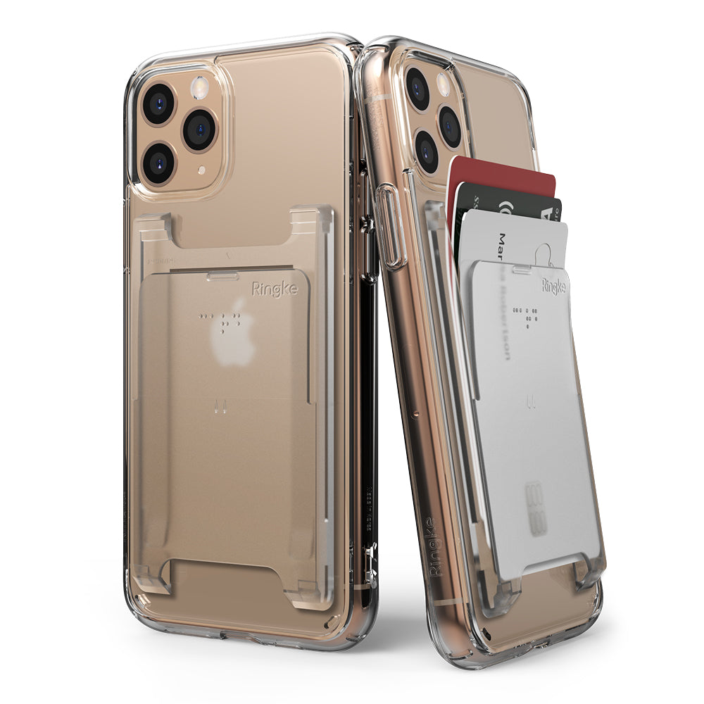 ringke slot card holder - clear mist