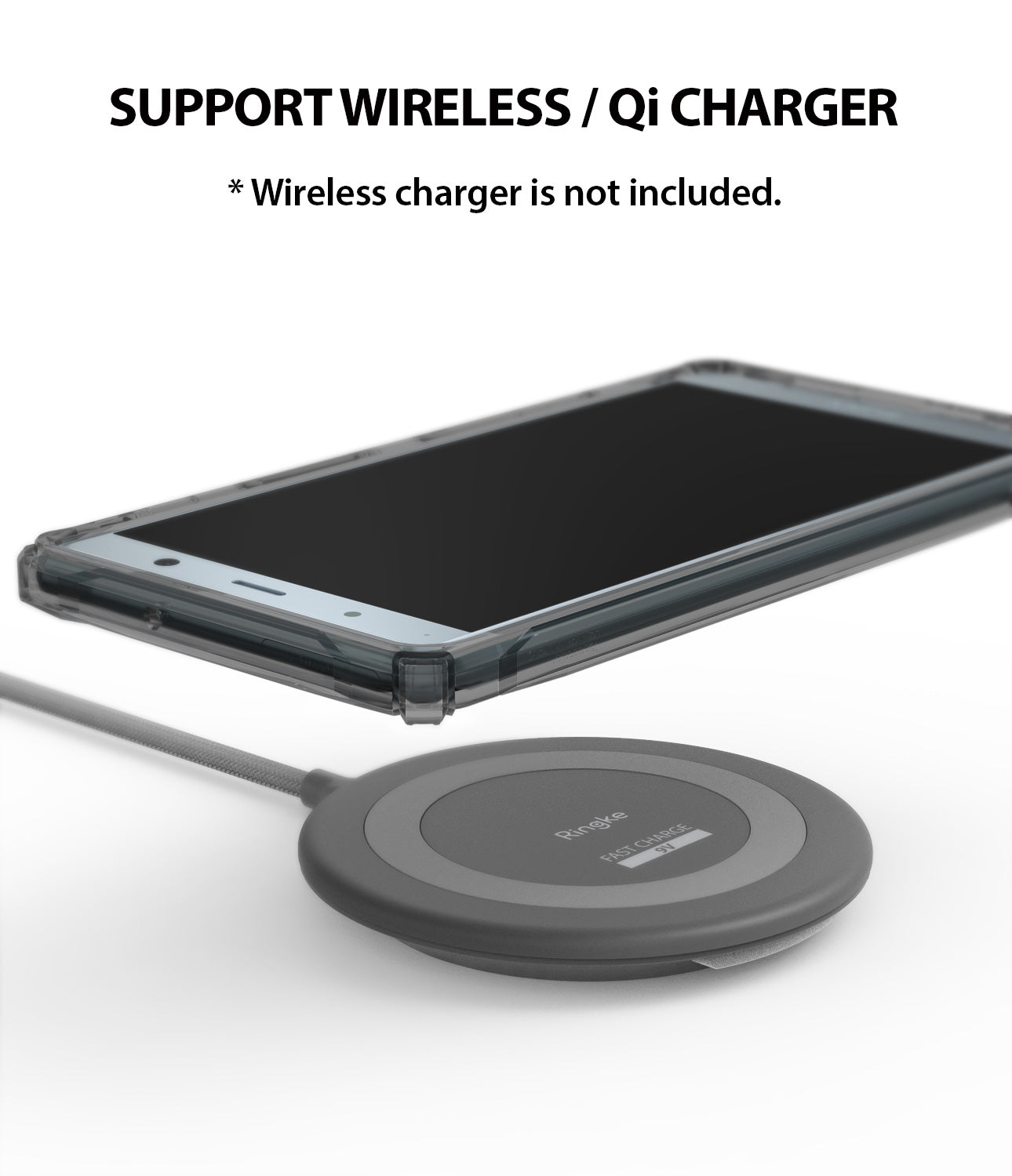 support wireless / qi charge