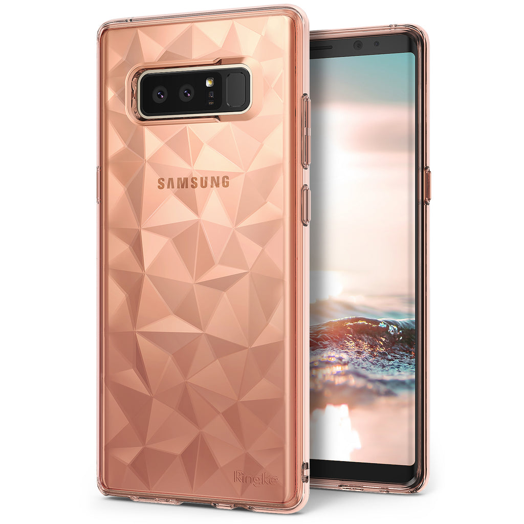 samsung galaxy note 8 ringke air case prism case rose gold