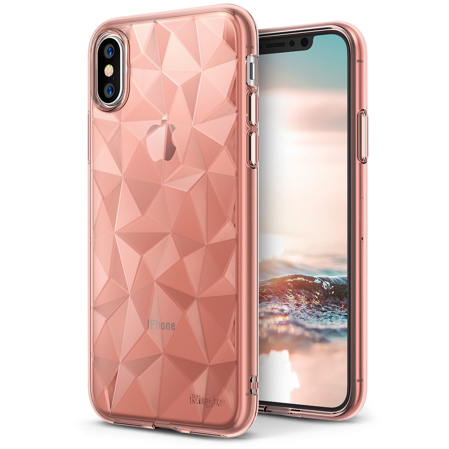 ringke air prism for iphone x case cover main rose gold