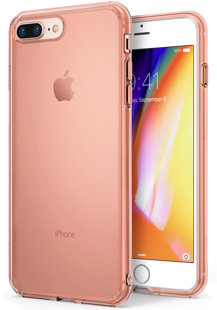 ringke air lightweight flexible tpu thin case cover for iphone 7 plus 8 plus main rose gold