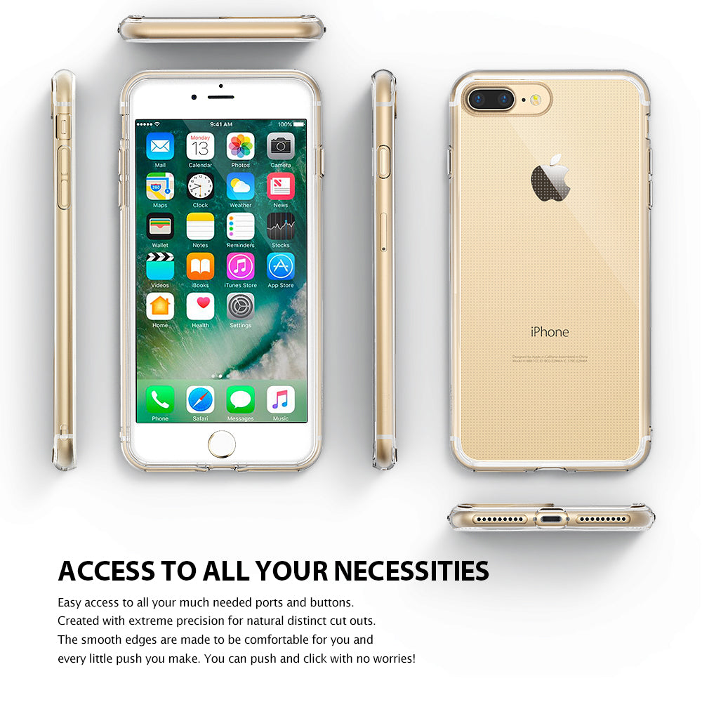 ringke air lightweight flexible tpu thin case cover for iphone 7 plus 8 plus main all ports accessible