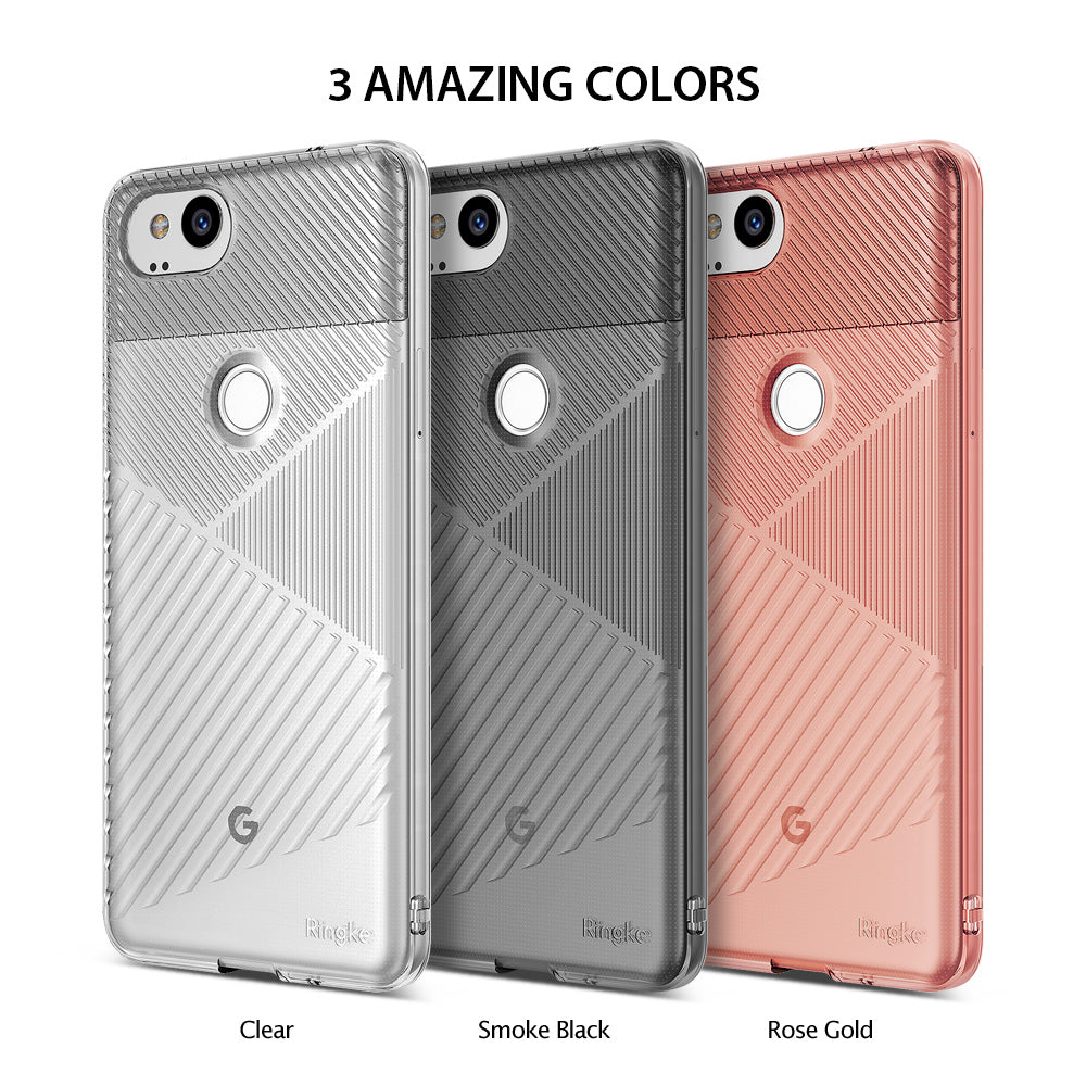 ringke bevel designed thin lightweight tpu case cover for google pixel 2 main colors