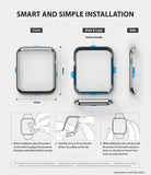 apple watch 3 2 1 38mm case ringke bezel styling stainless steel frame cover 38-01 simple installation