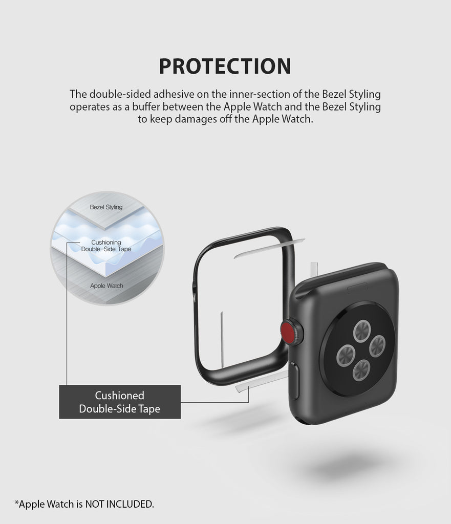 apple watch 3 2 1 38mm case ringke bezel styling stainless steel frame cover 38-03 protection
